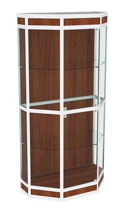 Витрина из профиля Трапеция №3 (метровая), Орех