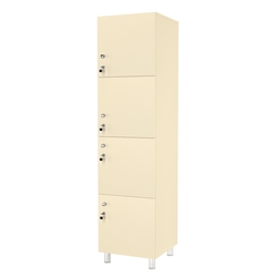 Шкаф для раздевалок СТАНДАРТ-КВАРТЕТ №2, Крем Вайс