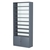 Стеллаж из ДСП с 8-ю полками 400x900 мм серии LEVEL-8 №14-1 (З/C - СТЕКЛО) Темно-Серый