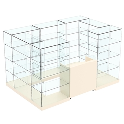 Торговый островок ХИТ ПРОДАЖ №4 (открытый) (4.86 кв.м), Крем Вайс