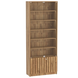 Витрина серии "Смок" №1-800, Дуб канзас коричневый Н1113 ST10