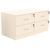 Тумба T-19 900мм (H-450мм c 4-мя выдвижными ящиками) Крем Вайс