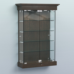 Витрина для музеев "Коллекция" настенная №1-4, Дуб Венге