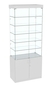 Высокая витрина ИСТРА №801 (задняя стенка - стекло) Серый