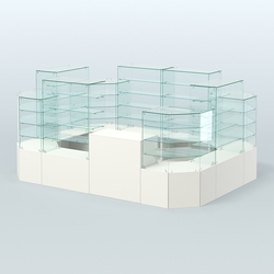 Павильон ИСТРА в центр зала №3 (открытый) (8, 26 кв.м), Белый