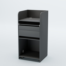 Стойка официанта "Бармен" №3 передвижная, Темно-Серый