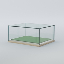 Витрина для музеев "Коллекция" №14 настольная с подсветкой, Дуб Сонома