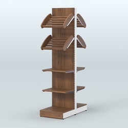 Островной высокий стеллаж для хлеба и выпечки Феникс №17, Орех