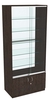 Витрина СЭСП-Z №1-500 (З/C - Стекло) со стеклянными полками и шторками Дуб Венге