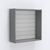 Витрина настенная №201-1В открытая с эконом панелью Темно-Серый
