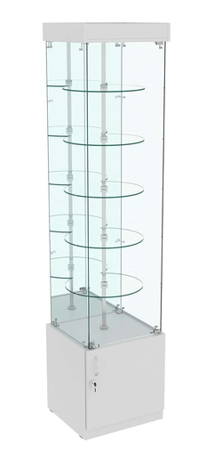Витрина Ротация с вращающимися полками №504, Серый