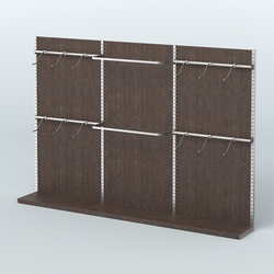 Система ЭЛЕГАНТ №2 пристенная с ДСП (3600 мм), Дуб Венге