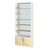 Стеллаж из ДСП с 5-ю полками 250x900 мм серии LEVEL-5 №11-2 (З/C - ЗЕРКАЛО) Белый + Дуб Сонома