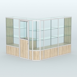 Павильон из профиля угловой №3б (5,5 кв.м), Дуб Сонома