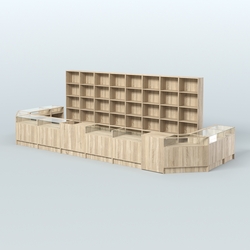 Торговый Островок "Эконом" №9 (15, 2 кв.м), Дуб сонома