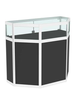 Прилавок из профиля трапеция №2  (закрытый), Черный