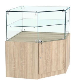 Прилавок Истра №104 угловой (закрытый), Дуб сонома