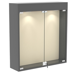 Витрина настенная БАРОН для медалей №1-3А , Темно-Серый + 01 Cream