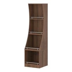 Стеллаж Гарант низкий №2-450-О с ограничителями, Орех