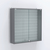 Витрина настенная №204-1Б закрытая с экономпанелью Темно-Серый