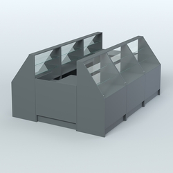 Торговый Островок "Эконом" №20 (5, 45 кв.м), Темно-Серый