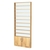 Стеллаж из ДСП с 9-ю полками 100x900 мм серии LEVEL-9 №8-1 (З/C - СТЕКЛО) Дуб Золотистый