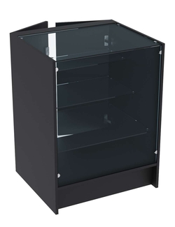 Прилавок из ДСП ЭКОНОМ №4 (600 мм) с дверцами, Черный