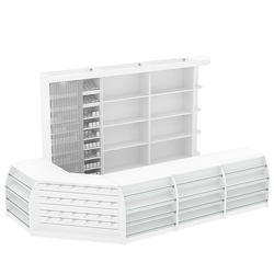 Комплект кассовой зоны со стеллажом под сигареты большой №3, Белый