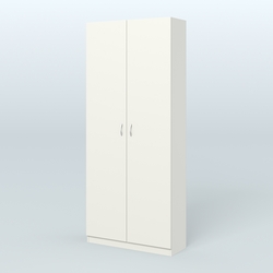 Аптечный шкаф одежды персонала для двух человек №2, Белый