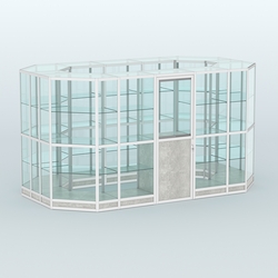 Павильон из профиля островной №5г, Метрополитан Грей