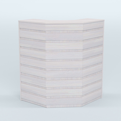 Ресепшен серии ПРАЙМ №3А угловой, Ясень Анкор светлый