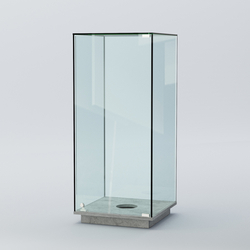 Витрина для музеев "Коллекция" №13 под вазу, Бетон Чикаго светло-серый F186 ST9