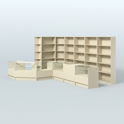 Торговый Островок "Эконом" №8 (13, 6 кв.м), Крем Вайс