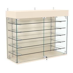 Витрина настенная НЕО №3А-2 с пятью полками, Крем Вайс