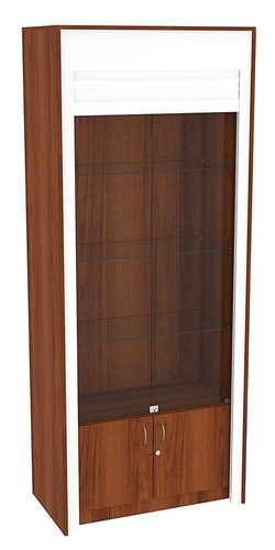 Торговая витрина с рольставнями ЭК-1-1, Орех