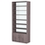 Стеллаж из ДСП с 6-ю полками 350x900 мм серии LEVEL-6 №13-1 (З/C - СТЕКЛО) Ясень Анкор темный