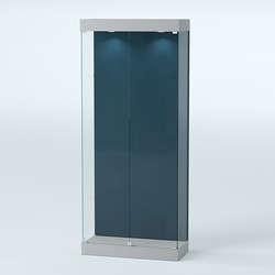 Витрина под знамя №1А-900 (задняя стенка бархат), Серый