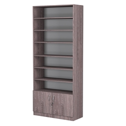 Стеллаж из ДСП с 6-ю полками 400x900 мм серии LEVEL-6 №14 (З/C - ДВП), Ясень Анкор темный