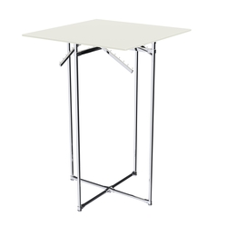 Хромированное вешало КВАДРАТ №1-3 (верхняя платформа - ДСП 16мм), Белый