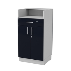 Кассовый прилавок "Диаманд" №10-600, ЛДСП серый + МДФ инфиго