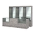 Комплект витрин ЭК-03 и прилавков ЭК-3 Бетон Чикаго светло-серый F186 ST9