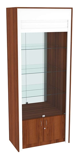 Торговая витрина с рольставнями ЭК-1-3, Орех