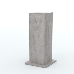 Подставка музейная "Коллекция" №6, Бетон Чикаго светло-серый F186 ST9