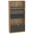 Витрина серии "Смок" №7 Дуб Канзас коричневый + Черный