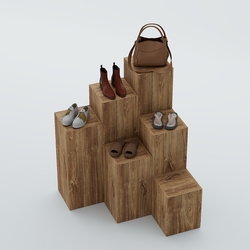 Демо-стенд Ступени-Шаг №1, Дуб Канзас коричневый