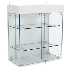 Витрина настенная НЕО №1А-1 с двумя полками, Серый