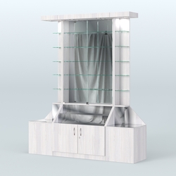 Павильон с верхней подсветкой серии Эталон №7, Ясень Анкор светлый