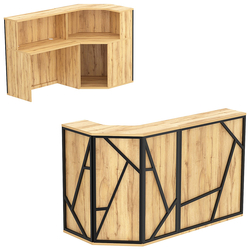 Ресепшен серии ЛОФТ - АЛЬФА КОМБО №1, Дуб Золотистый