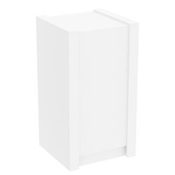 Прилавок из ДСП Модерн №1-600 с двумя полками, Белый