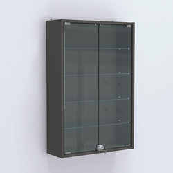 Витрина настенная №202-1А высокая, Черный